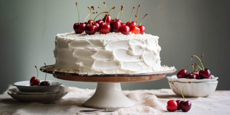 Cum să prepari un delicios tort alb cu visine